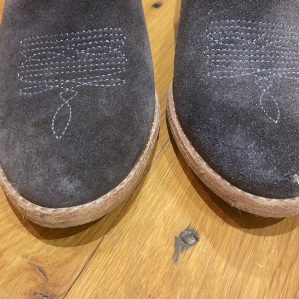 Grey Suede Booties - image 6